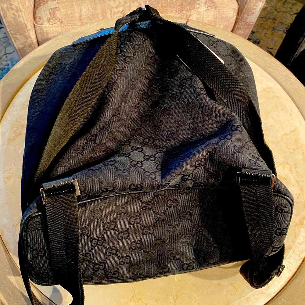Black Gucci backpack
